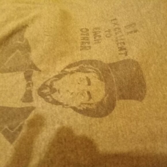 Mens XL Bill & Ted's Abraham Lincoln Be Excellent To Each Other Shirt Vintage - Picture 2 of 5